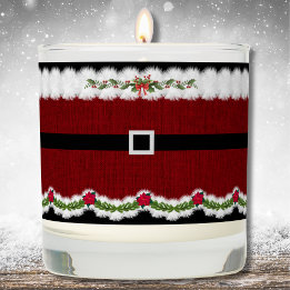 Papais noeis bonitos encaixam a vela do jar perfum