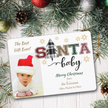 Papais noeis bonitos Foto do bebê Anúncio Natal