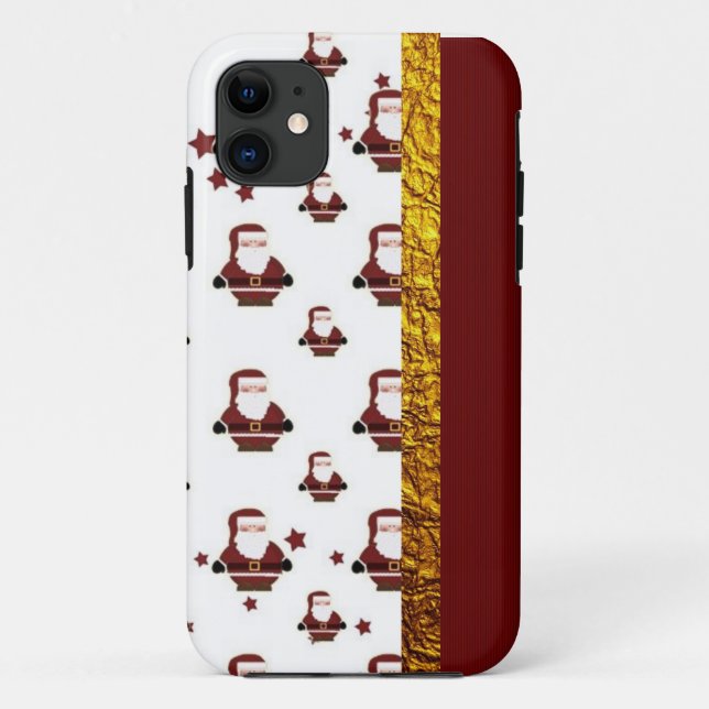 Papais noeis capas de iphone de Natal (Verso)