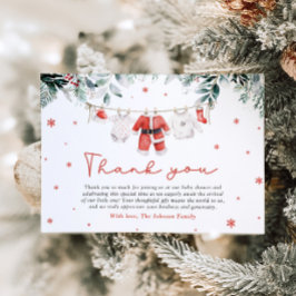 Papais noeis Cartões de agradecimentos de Chá de f