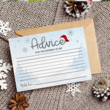 Papais noeis Cartões de Chá de fraldas de Natal