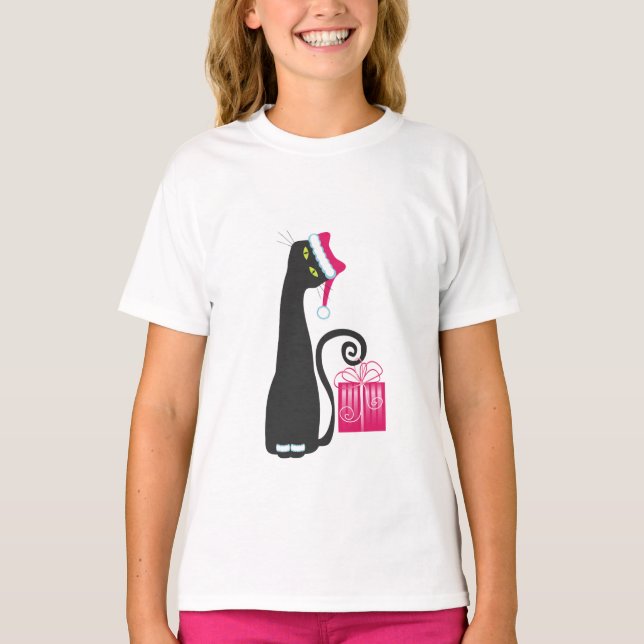 Papais noeis Cat T-Shirt (Frente)