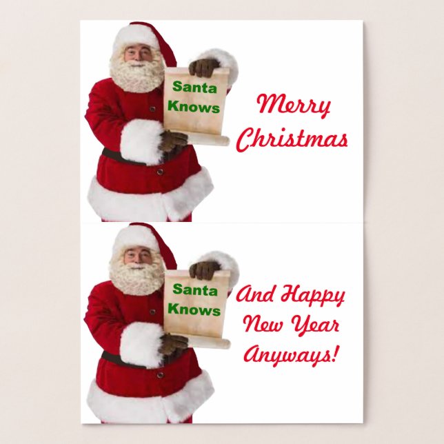 Papais noeis conhecem o cartão de Natal (Interior)