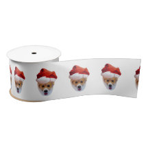 Papais noeis Corgi Satin Ribbon