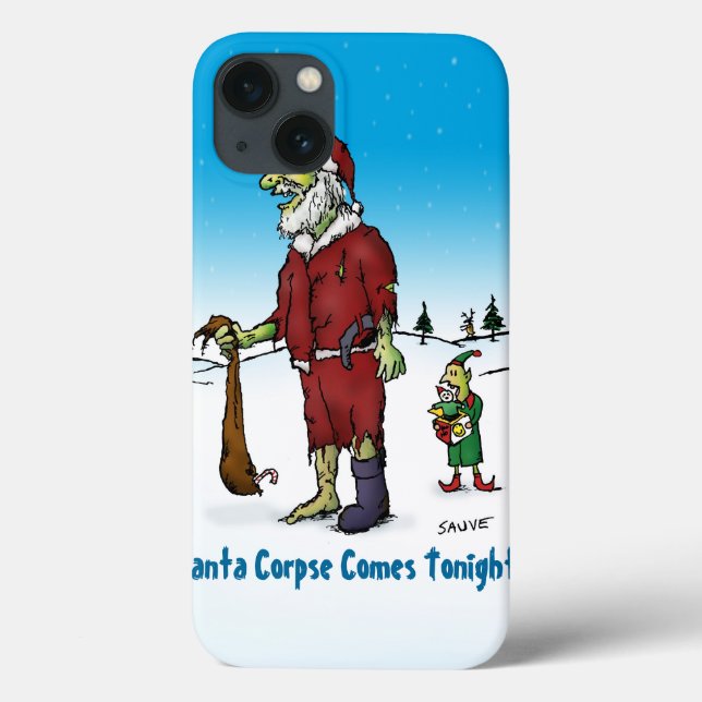 Papais noeis Corpse Engraçado Cartoon Zombie Carto (Verso)