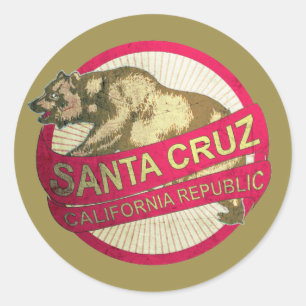 Papais noeis Cruz Califórnia autocolantes de ursos