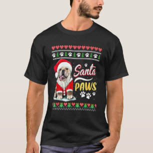 Papais noeis de Cachorro-Bulgo Camisetas de Patas