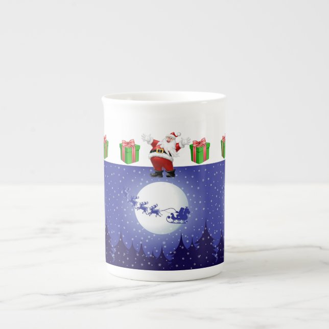 Papais noeis de caneca de Natal (Frente)