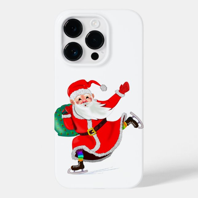 Papais noeis de capas de iphone de Natal com prese (Verso)
