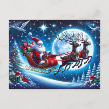 Papais noeis de cartões postais de feriado