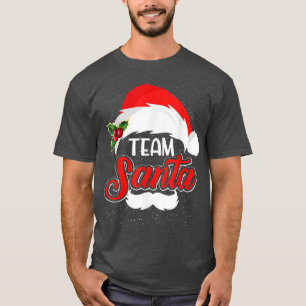 Papais noeis de Equipe Camiseta Família de Natal C
