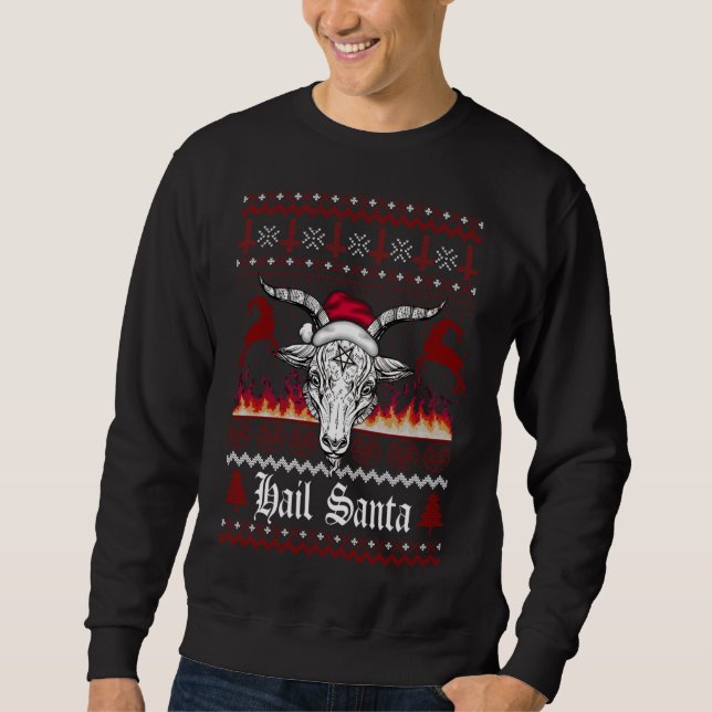 Papais noeis de granizo Feliz de Natal, Suéter de  (Frente)