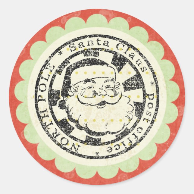 papais noeis de natal autocolantes (Frente)