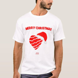 Papais noeis de Natal Camisa Básica Branca de Home