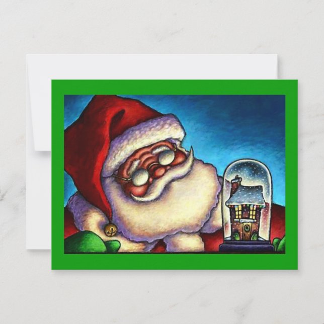 PAPAIS NOEIS DE NATAL CONVITE DE FESTAS SNOWGLOBE (Frente)