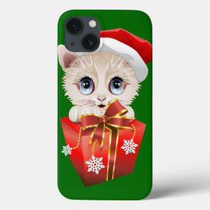 Papais noeis de Natal de Kitten com o caso do iPad