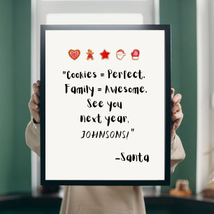 Papais noeis de Natal engraçados, citação Poster