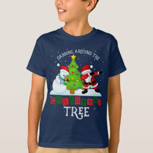 Papais noeis De Natal Engraçados Dabbing T-shirt