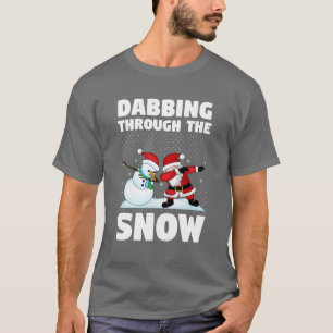 Papais noeis De Natal Engraçados Dabbing T-shirt