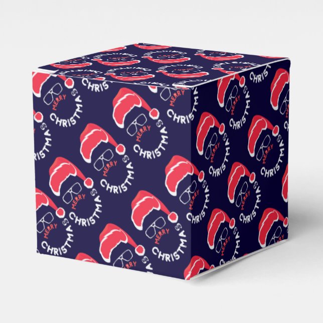 Papais noeis de Natal Feliz Caixas de Favor (Frente)