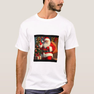 "Papais noeis de Natal Feliz - Camisa Festiva