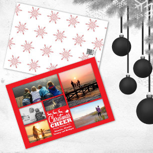 Papais noeis de Natal Feliz Cartão com fotos de Fé