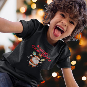 Papais noeis de Natal Feliz Oferecem T-Shirt Feria