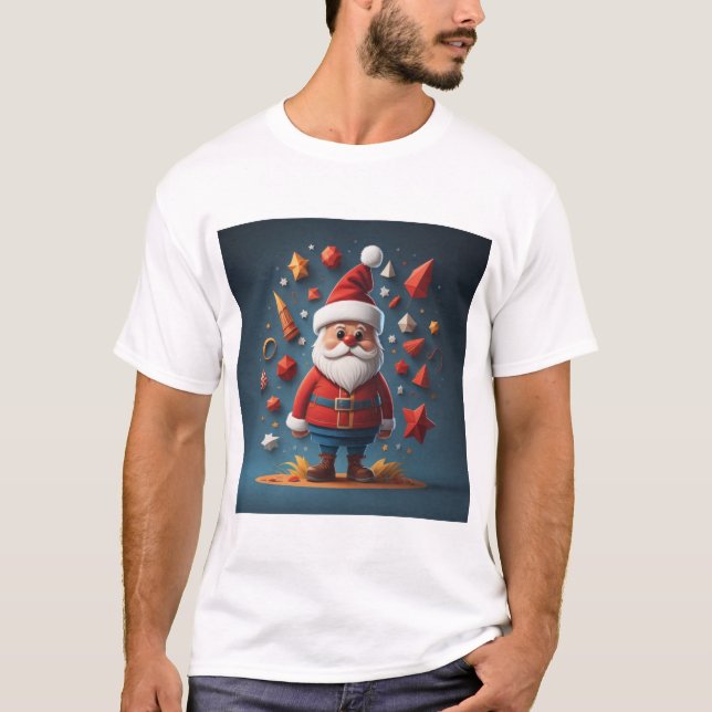 Papais noeis de natal T-Shirt (Frente)