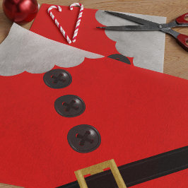 Papais noeis de Natal Vermelhas — Papel de Tecido