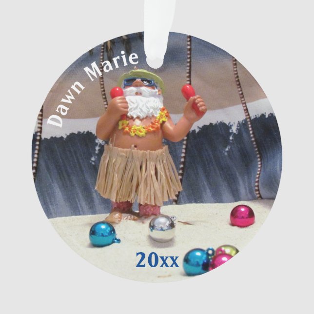 Papais noeis de Partido Personalizado - Ornamento  (Frente)