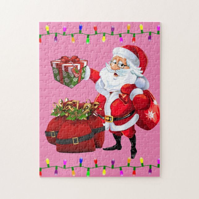 Papais noeis de Quebra-cabeça de Natal (Vertical)