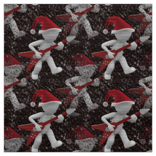 papais noeis de rockstar tecido de natal