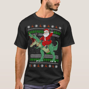 Papais noeis de suéter de Natal Feio Andando na Ru