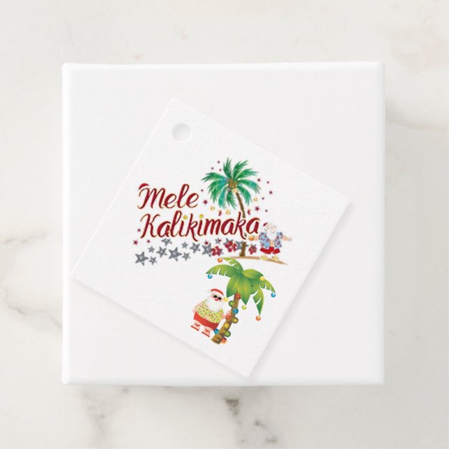 Papais noeis de surfe no Havaí - Etiqueta de prese (In Situ)