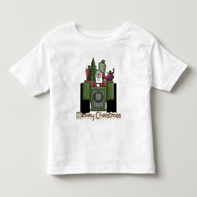 Papais noeis de tração para tratores Camiseta de c (Frente)