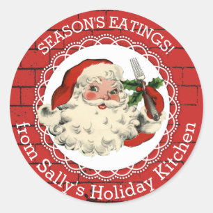 Papais noeis do Natal da cozinha do adesivo