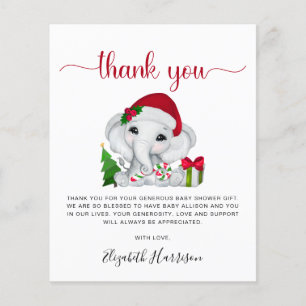 Papais noeis Elefante Chá de fraldas de Natal Obri