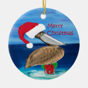 Papais noeis Enfeites de natal pelican Holiday