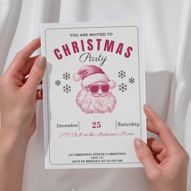 Papais noeis engraçados Convites de Natal Risos de (Criador carregado)