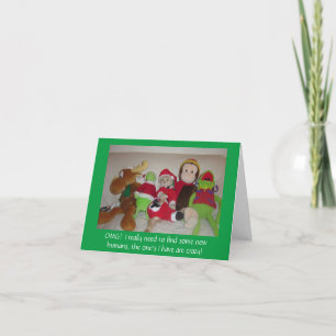 Papais noeis Engraçados Gato Tem Cartão de Natal L