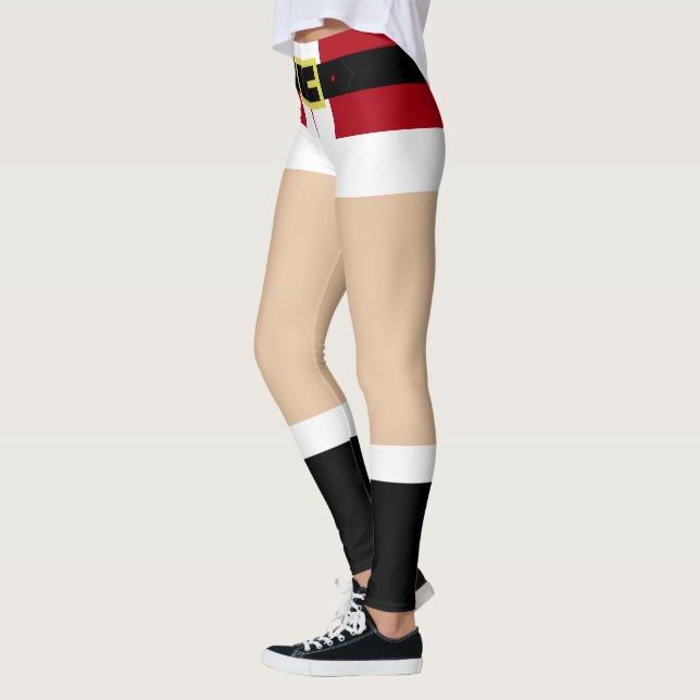 Papais noeis engraçados Leggings de Natal (Esquerda)