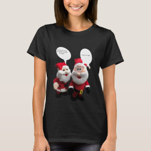 Papais noeis engraçados Piada camisa