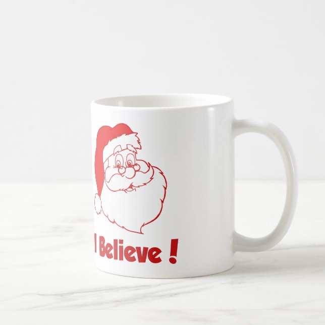 Papais noeis Eu Acredito Na Caneca De Natal (Direita)