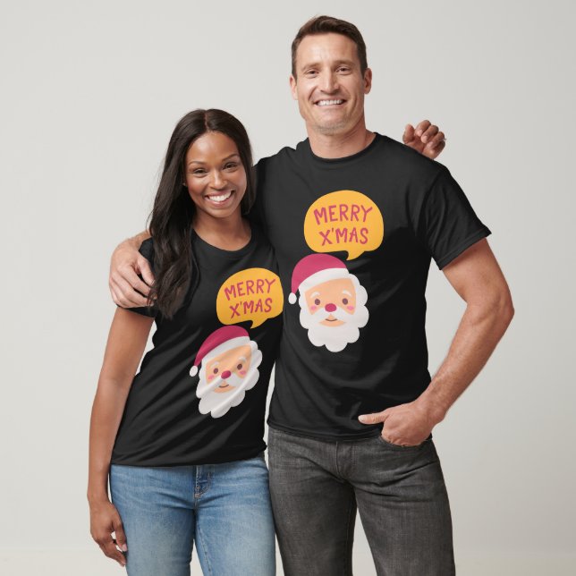 Papais noeis Feliz t-shirt de Natal (Unissex)