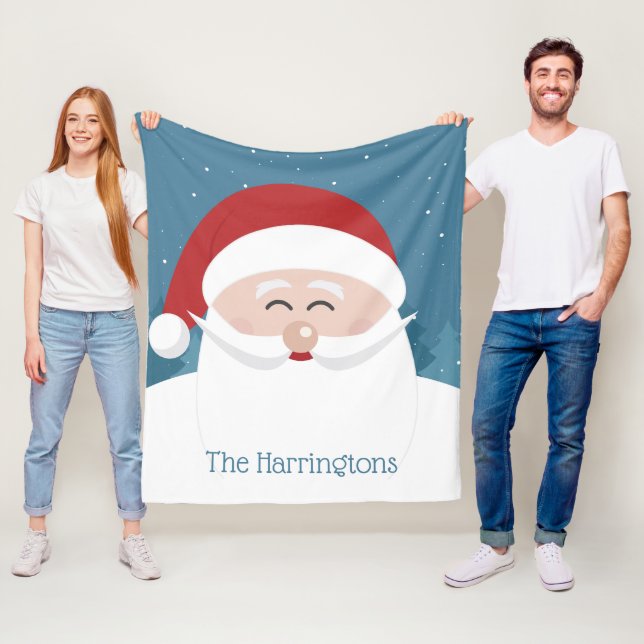 Papais noeis felizes com os cobertores de nomes pe (In Situ)