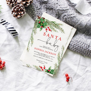 Papais noeis Flores De Inverno Convite Para Chá de