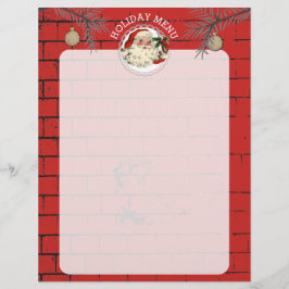 Papais noeis fork tijolo cardápio de Natal