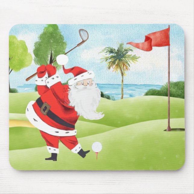 Papais noeis Golf Summer Golf Mousepad (Frente)