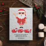 Papais noeis Ho Ho - Natal<br><div class="desc">Cartão de Natal da família "Ho Ho Ho" de Papai Noel Bonito. Adicione a sua mensagem,  o nome da família e uma foto ao fundo.</div>