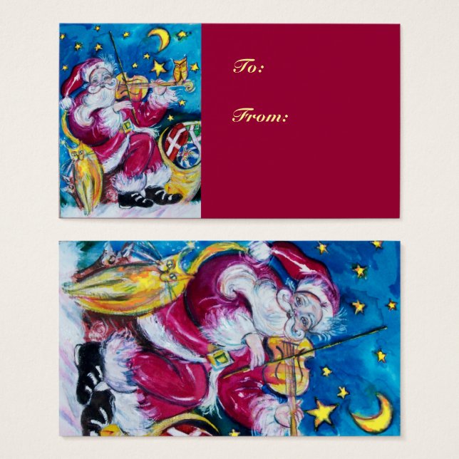 PAPAIS NOEIS INSPIRADOS Vermelho Noturno de Natal (Frente & Verso)